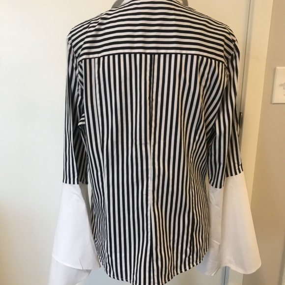 New York and Company Striped Blouse - Picture 2 of 4